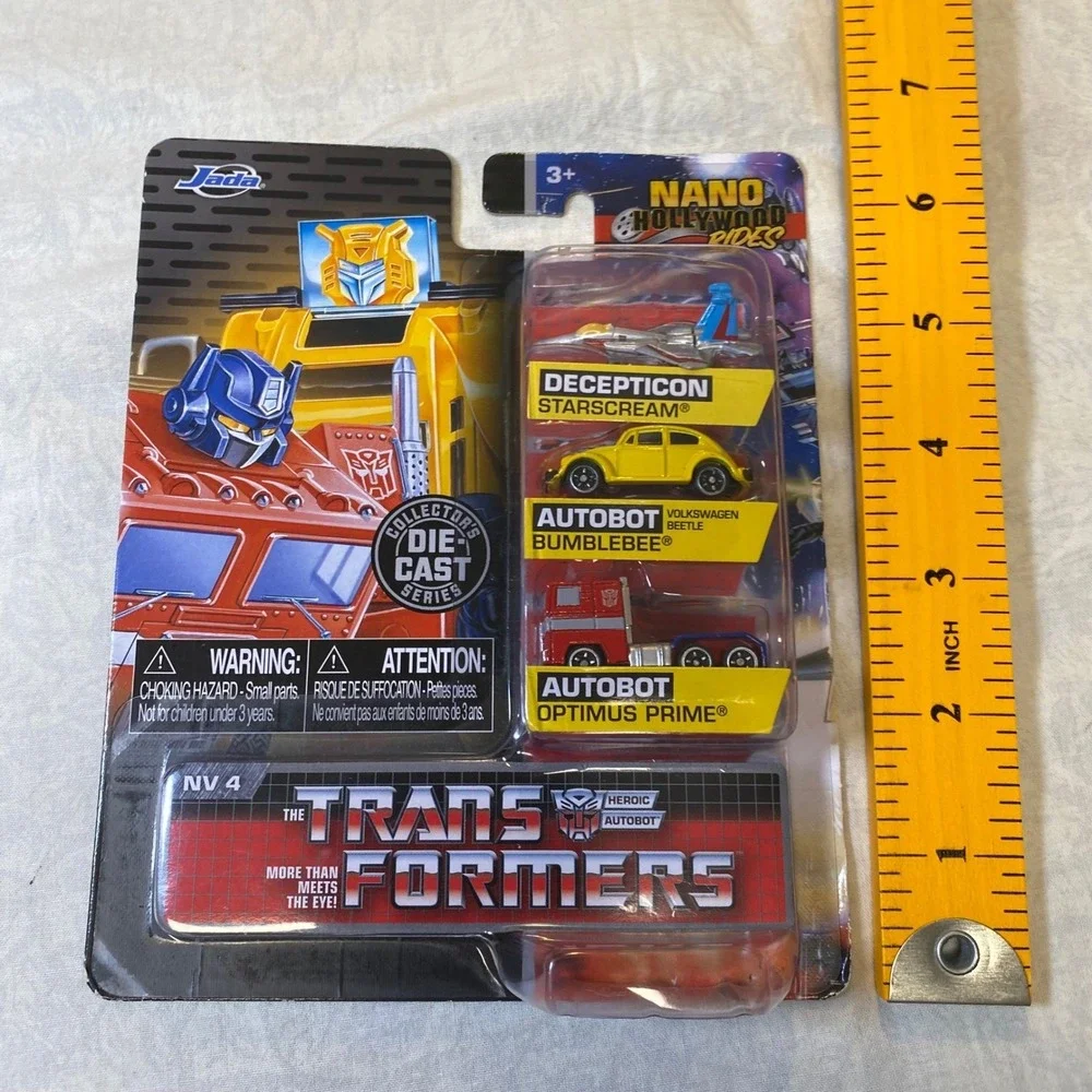 Jada Nano Hollywood Rides Transformers Die Cast 3 Pack Bumblebee Optimus Prime
